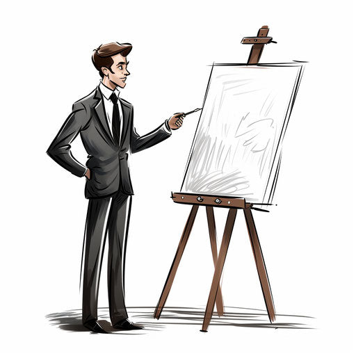 Artistic clipart inspired by Chiaroscuro Art on white background