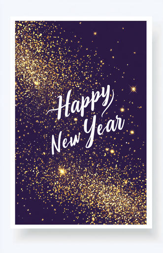 Greetings card for the new year