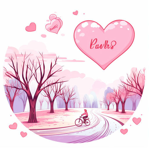 February illustration in Pastel Colors Art style