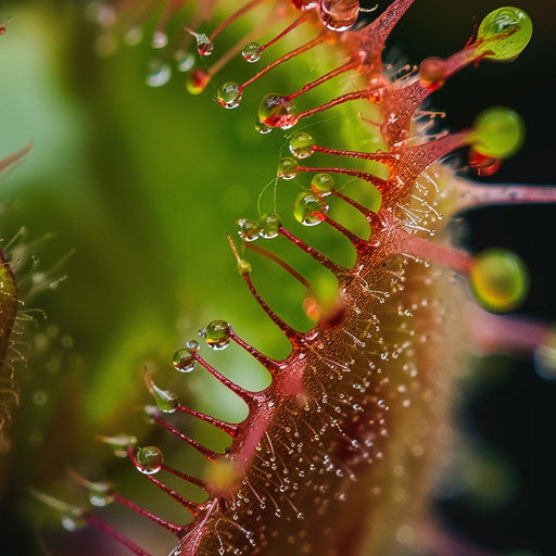 Detailed capture of a Venus flytrap in its natural habitat