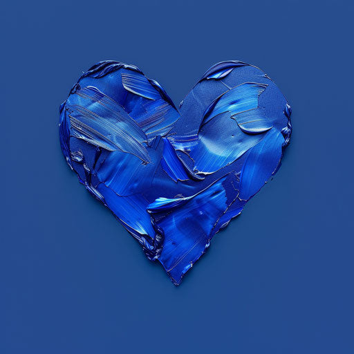 Realistic February clipart on royal blue background