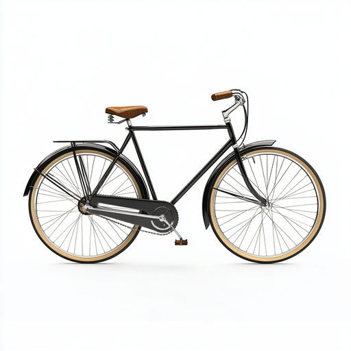 3D bike on flat white background