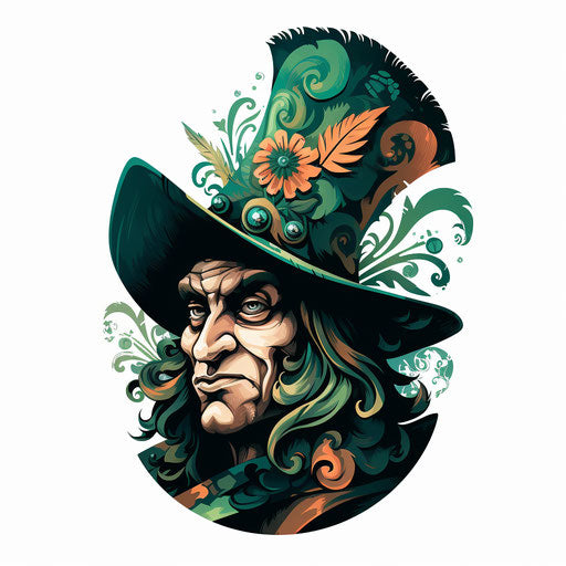 March illustration in the style of Chiaroscuro Art, on white background