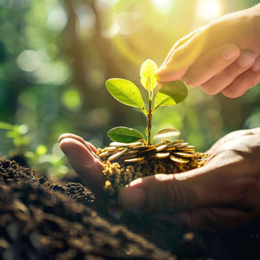 Finance images with a focus on ethical investing strategies