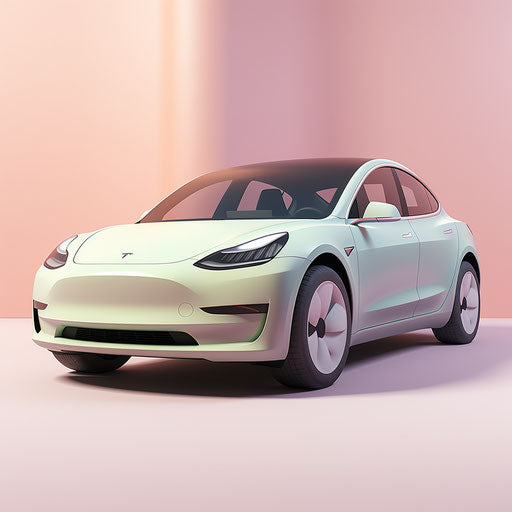Tesla model y Pastel colors