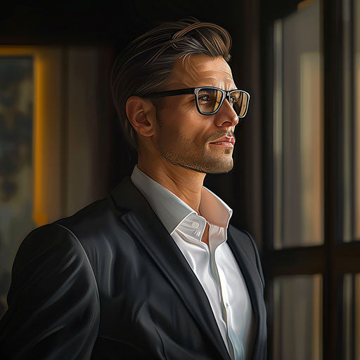 Portrait of a confident businessman in a modern office