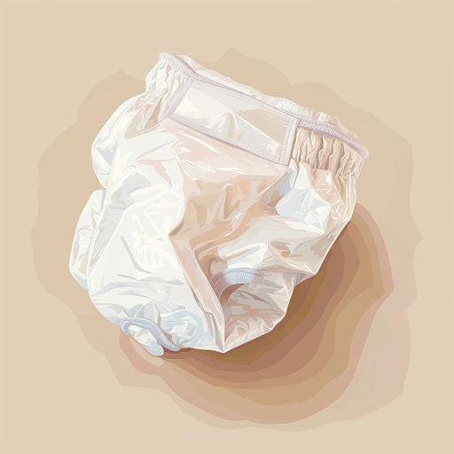 Diaper clipart with random flat background