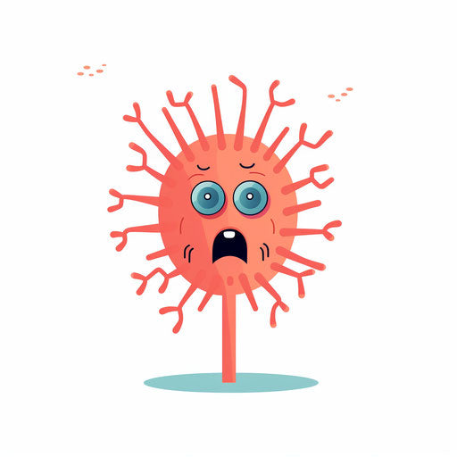 Nervous Minimalist style clipart on white background