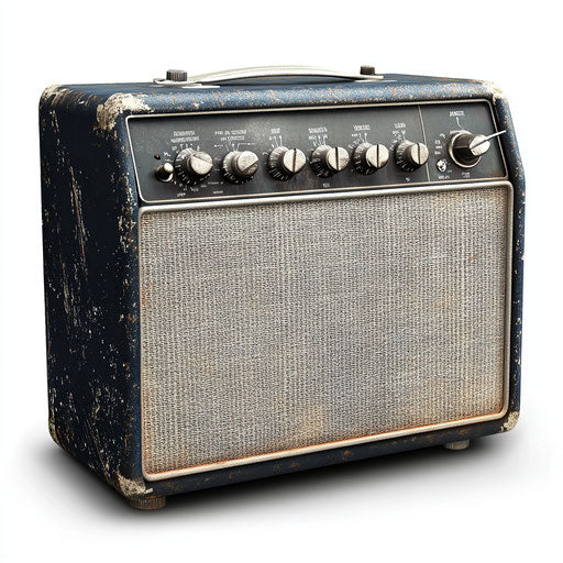 Realistic illustration of an amplifier, high resolution, isolated