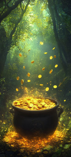 Hidden treasure in magical forest