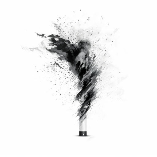 Tornado clip art in Minimalist style, on white background