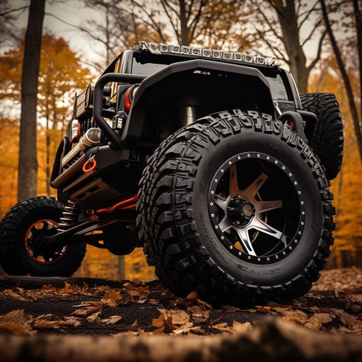 Off-road vehicle with large tires