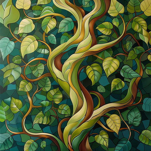 Entwined vines symbolizing growth