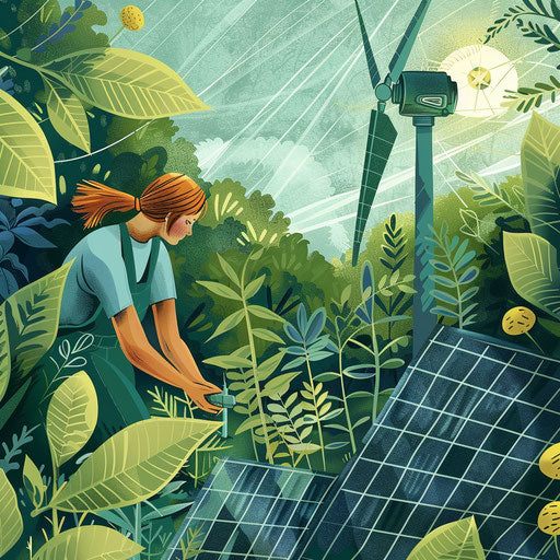 Professionals working on sustainable energy solutions