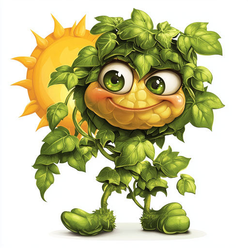 Bold Ivy Caricature Clipart for Advertising Campaigns