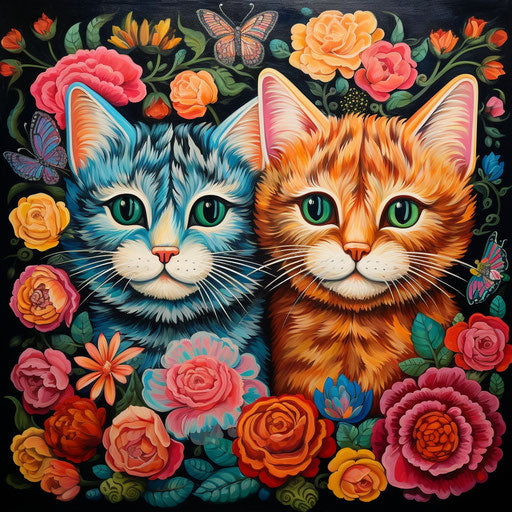 louis wain cat two of them