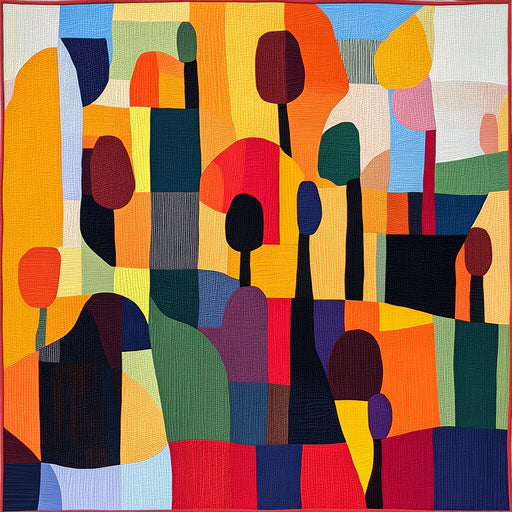 Abstract Autumn Tradition Quilt Design