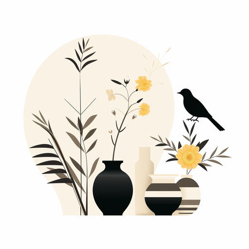 Minimalist clipart on white background