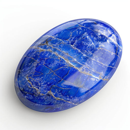 Realistic lapis clipart photo on flat white background, vibrant colors