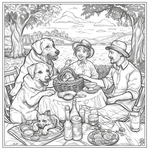 Hands-On Fun: Cute Dog Coloring Pages for Kids