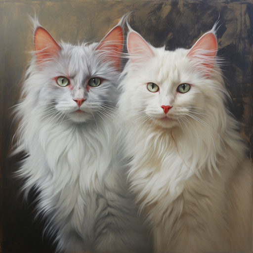 Two mischievous cats