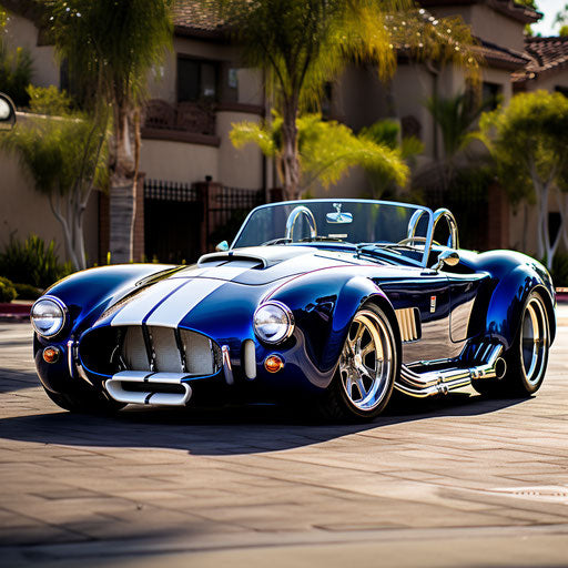 Muscle car with low suspension and hydraulics