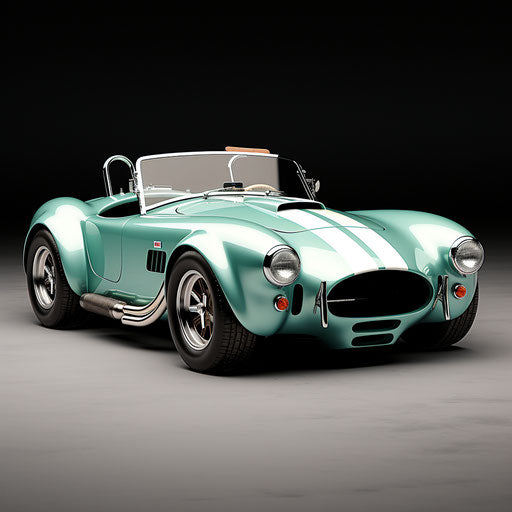 Seafoam green shelby cobra ac car