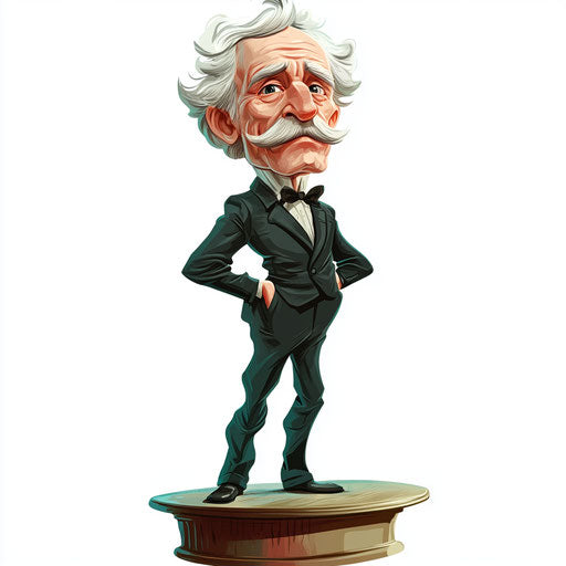 Captivating Samuel Morse Caricature Clipart for Social Media