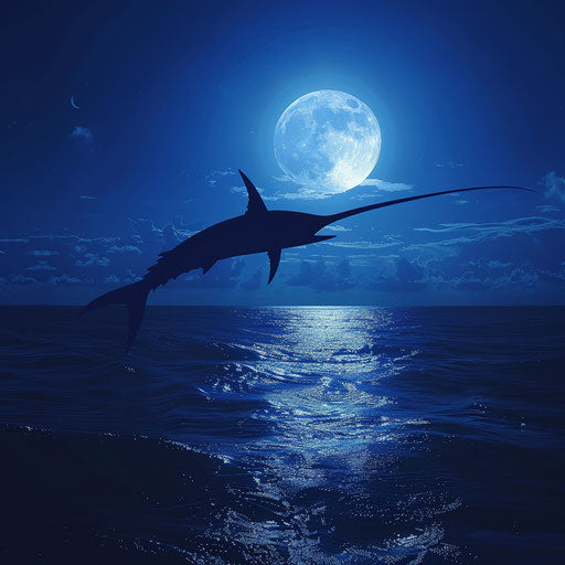 Swordfish under the silver moon