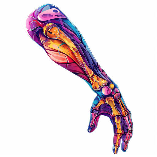 Photo realistic elbow clipart on a flat white background