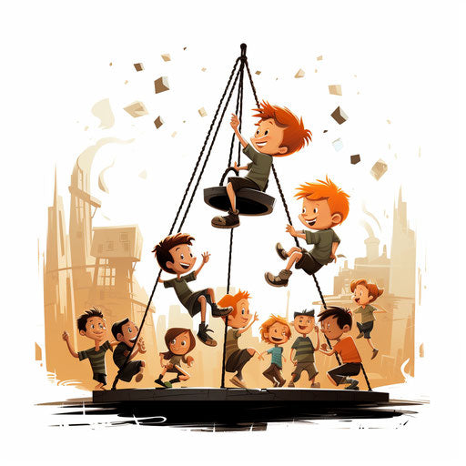 Outdoor sketch in the style of Chiaroscuro Art, on white background