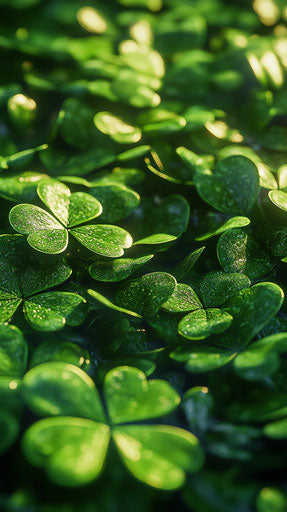 Shamrocks, St. Patrick's Day, phone wallpaper