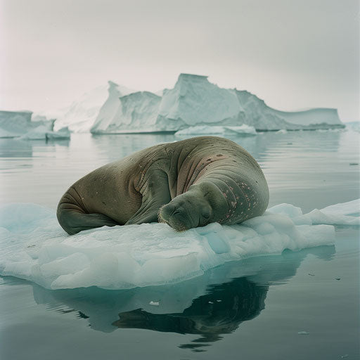 The resilience of a walrus seal on a shrinking ice floe in the warming Arctic