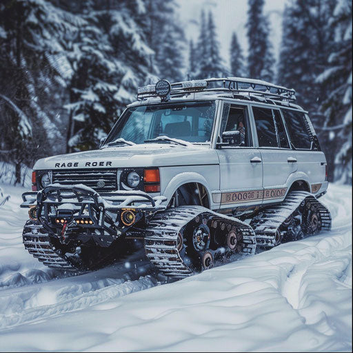 Exploring a Winter Wonderland with a 1995 Range Rover