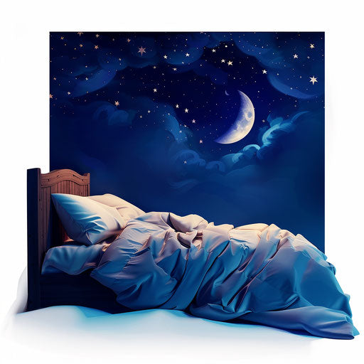 Good night clipart in photo-realistic style on white background