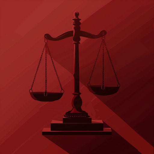 Flat maroon background supporting law clipart