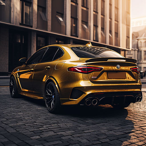 Classic Gold Alfa Romeo Giulia Quadrifoglio