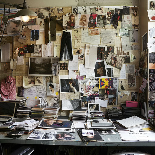 Fashion magazine's bustling editorial office
