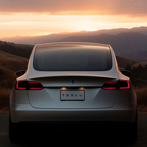 Rearview of the Tesla Model Y