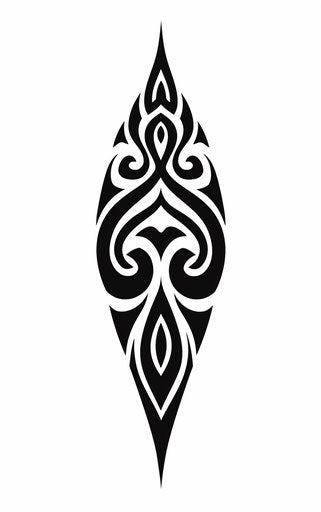Black and white Celtic tattoo on a pick stock