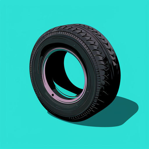 Realistic rubber clip art on turquoise background