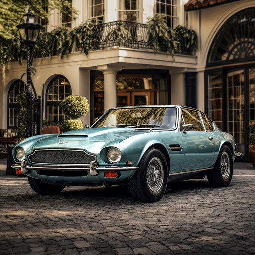 Classic Aston Martin Vantage Seafoam Blue