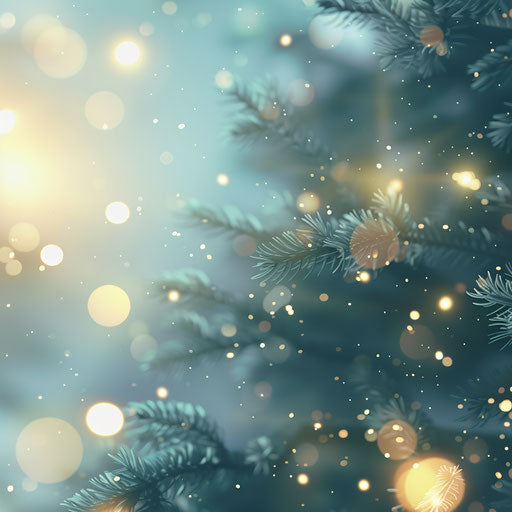 Holiday clip art with random background and ethereal glow