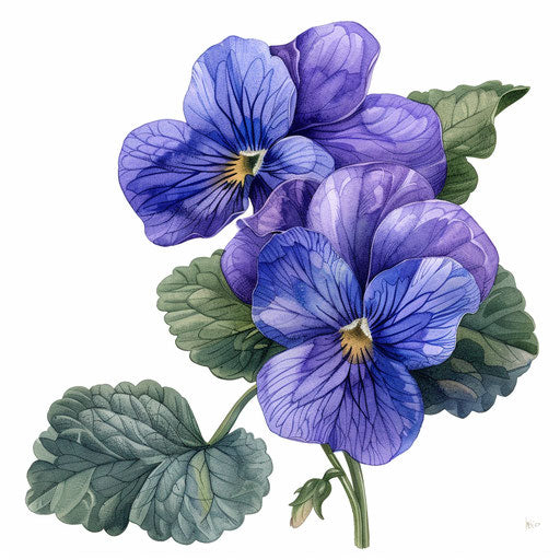 Examples of the violet flower