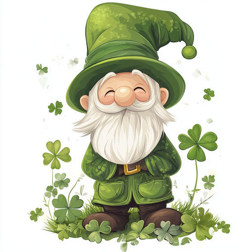 Cute gnome with big hat for St. Patrick's Day