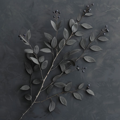 Realistic and elegant September clipart images on flat slate grey background