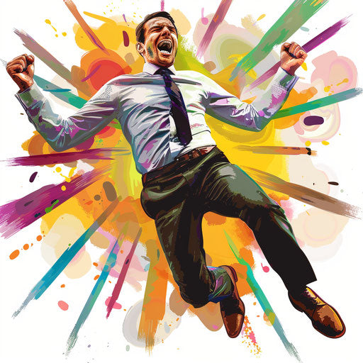 Realistic congratulations illustration with dynamic lighting