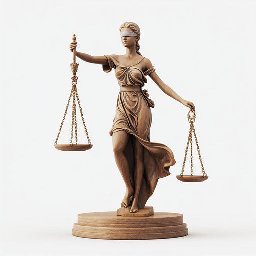 3D law in photorealistic style with flat white background, isolated clipart