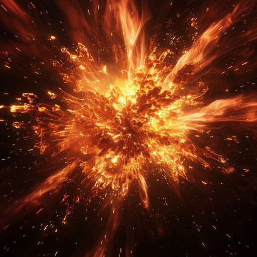 Stylized explosion suggesting a breakthrough
