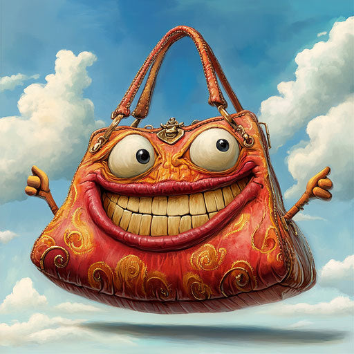 Editable Purse Caricature Clipart for Custom Designs